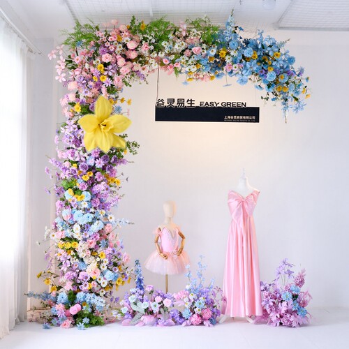 假花仿真花藤条网红打卡造景花墙
