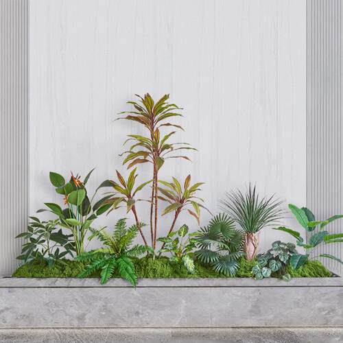 仿真绿植造景高端轻奢花槽隔断围栏仿生植物套装商场美陈场景布置