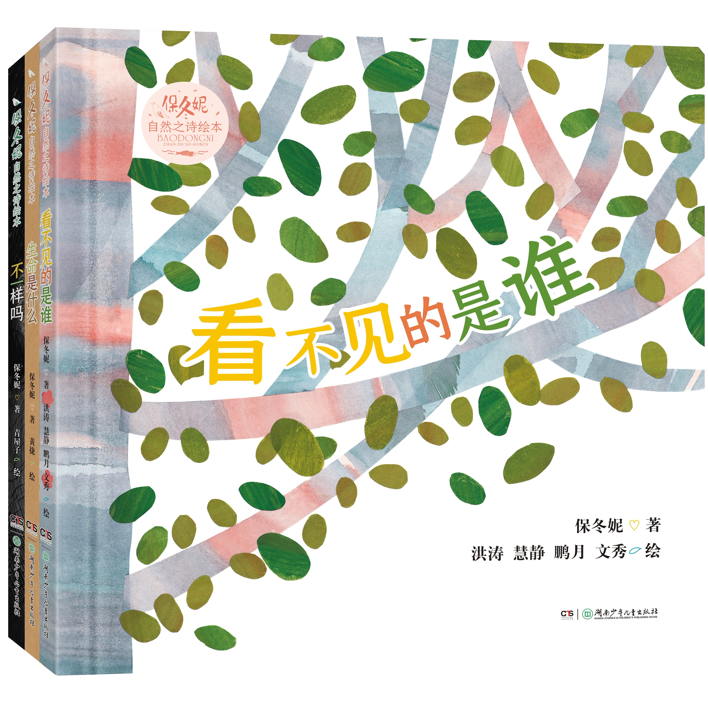 保冬妮自然之诗绘本系列 生命是什么+看不见的是谁+不一样吗？3册 张丹丹推荐