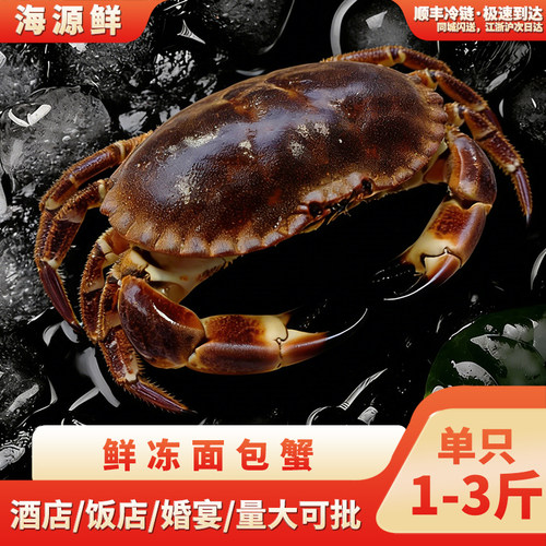 进口面包蟹鲜活冷冻黄金蟹