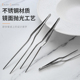 弯头摆盘夹子304不锈钢镊子西餐冷菜厨房尖摄子专用枪状料理工具