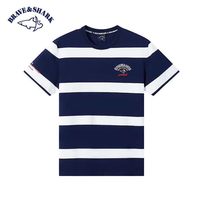 BRAVE&SHARK/勇士鲨鱼男装夏季新款短袖polo衫商务休闲翻领T恤男