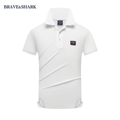 BRAVE&SHARK/勇士鲨鱼26夏季新款大码男士POLO衫简约高级休闲商务