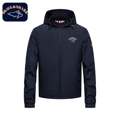 勇士鲨鱼秋款新品连帽夹克外套