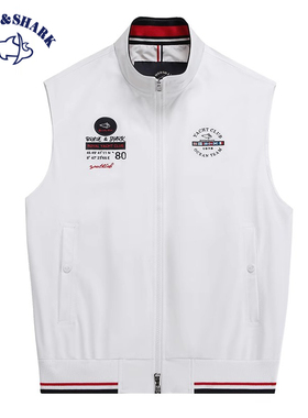 BRAVE&SHARK/勇士鲨鱼2025春秋款马甲男士潮流背心坎肩叠穿神器