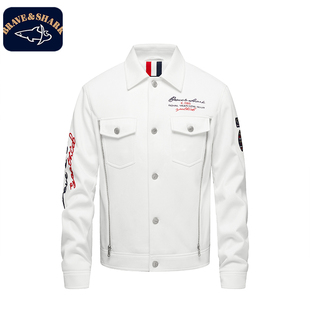 复古外套 休闲轻奢麂皮绒夹克百搭美式 BRAVE&SHARK 勇士鲨鱼25新款