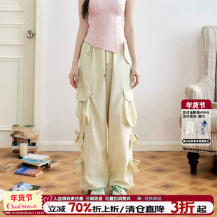 CLOUDSEASON甜酷蝴蝶结工装裤 2026新款工装裤女款夏季潮炸街