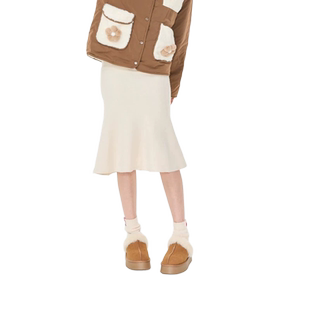 CLOUDSEASON针织鱼尾裙2026新款针织半身裙女修身高腰显瘦包臀裙