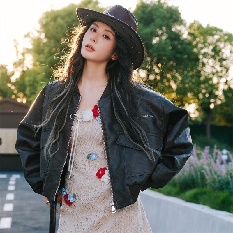 CLOUDSEASON日不落皮衣外套