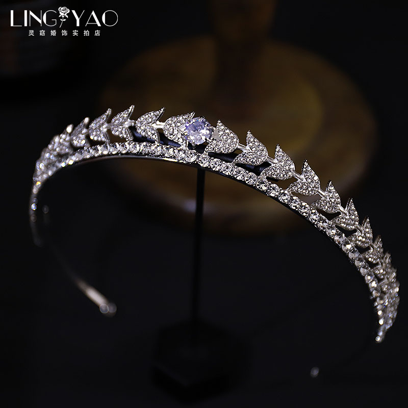 新款结婚合金轻奢闪亮气质皇冠