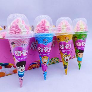 冰激凌脆皮雪糕棉花糖甜筒糖果聚会分享网红休闲怀旧零食小吃