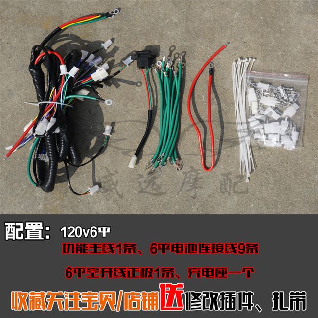 i迅鹰电摩全车线电摩电动t车通用大线中迅英运动版电摩线路通用i.
