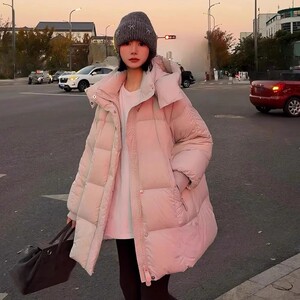 高级感加厚棉服女士中长款2024冬季新款爆款宽松面包服外套设计感