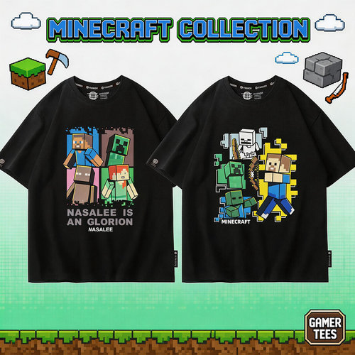 Minecraft我的世界联名T恤男童