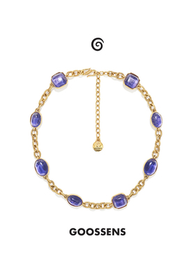 Goossens法国品牌Cabochons项链 天然水晶轻奢法式复古项链