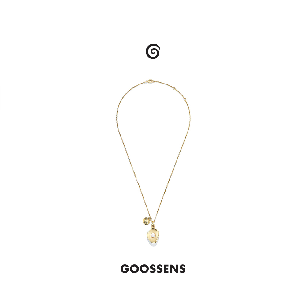 Goossens法国品牌Circe项链 金色珍珠贝壳吊坠法式复古