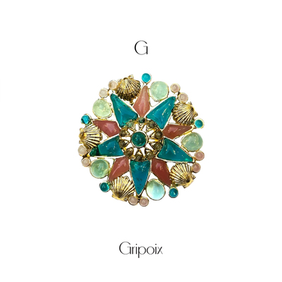 Gripoix海星胸针优雅