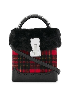 The Volon韩国品牌Great L.红色格子挎包