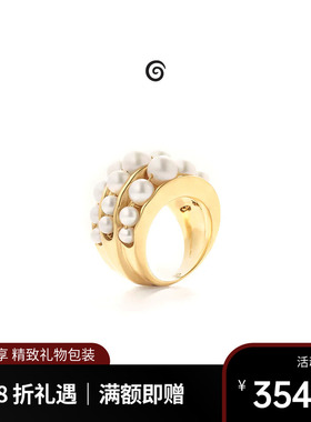 Goossens法国品牌Graine de Gemmes巴洛克珍珠戒指 经典优雅戒指