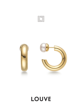 Louve小众品牌Perlées耳环 法式轻奢高级感气质百搭珍珠耳环