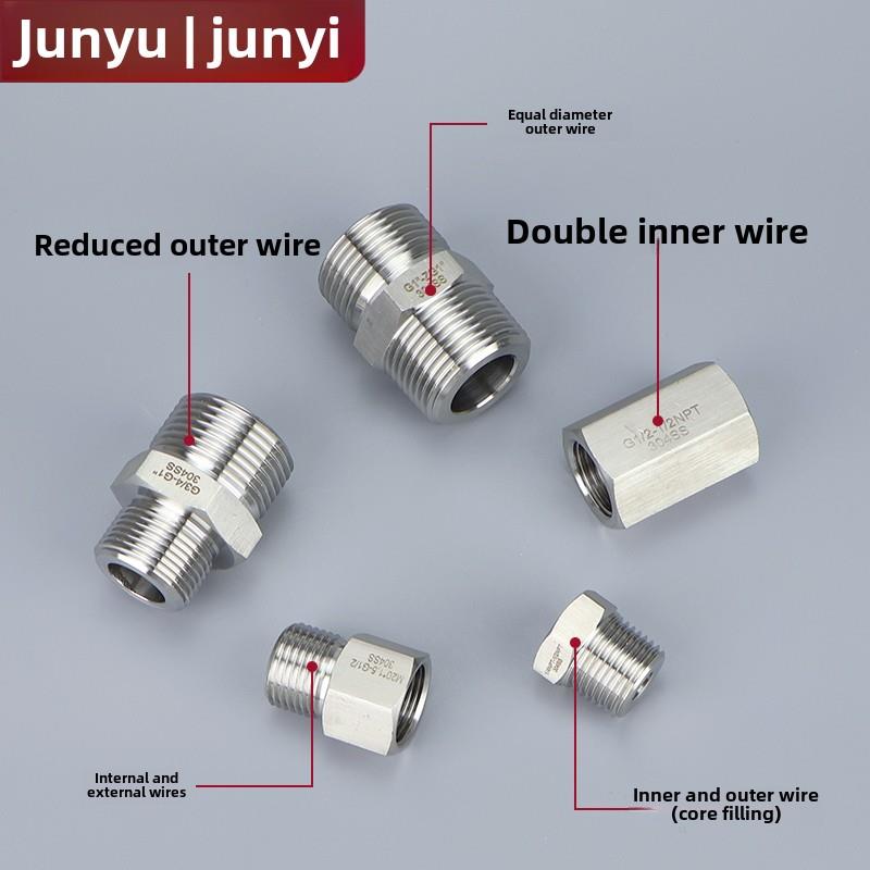 304不锈钢内螺纹和外螺纹转换接头美国到英国国家标准Npt1/2 G1/2