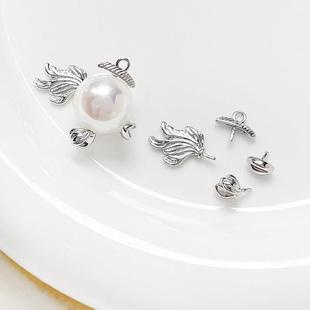 铜镀真金保色阿飘金鱼身体套餐diy手工饰品巴洛克插针配件材料