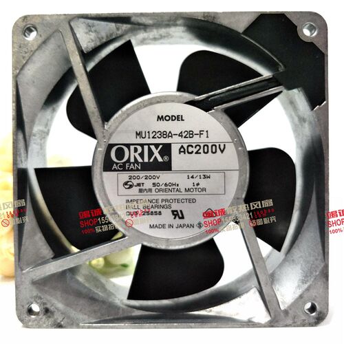 ORIX MU1238A-42B-F1 200V 14/13W 12CM 12038 机柜交流风扇