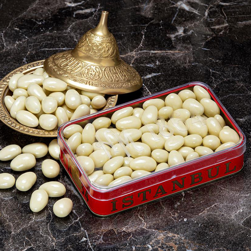 Hafiz mustafa1864土耳其巧克力豆牛奶杏仁夹心糖果高档零食