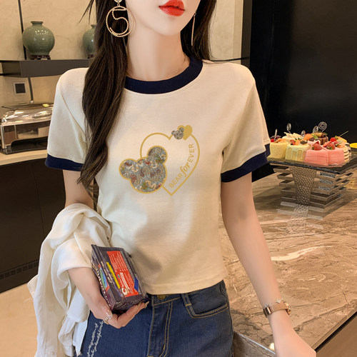 纯棉T恤女短袖2022年新款夏