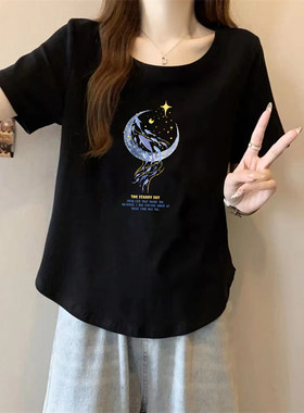 2024年夏季新款宽松短袖t恤女