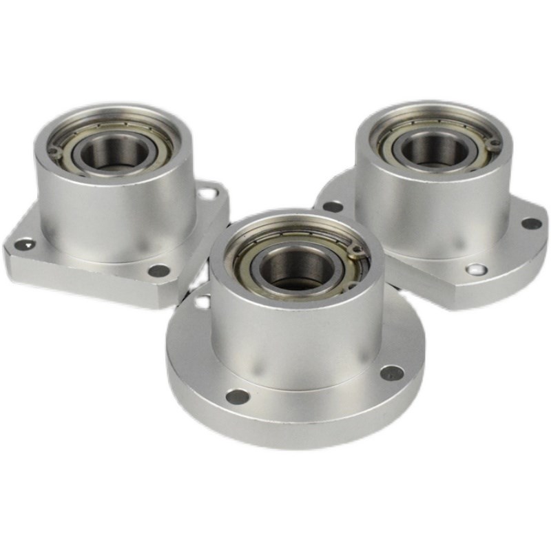 圆法兰轴承座组件带轴承固定座双轴承座铝合金BGRBB-6200ZZ 6206