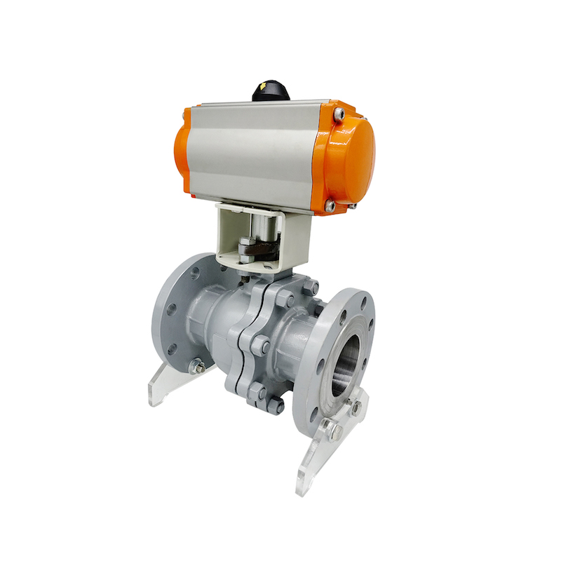 Q641F-16C高温蒸汽气动铸钢法兰球阀阀门DN25 32 40 50 65 80 100