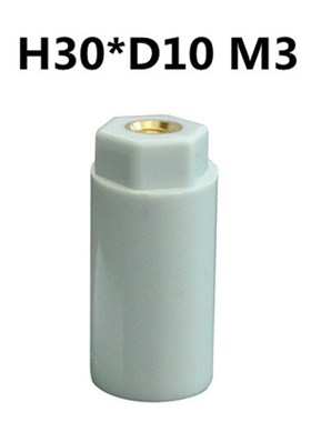 绝缘子M4c 灰色绝缘柱M3螺杆高度20mm16 25*直径12MM 10 Z021 Z02