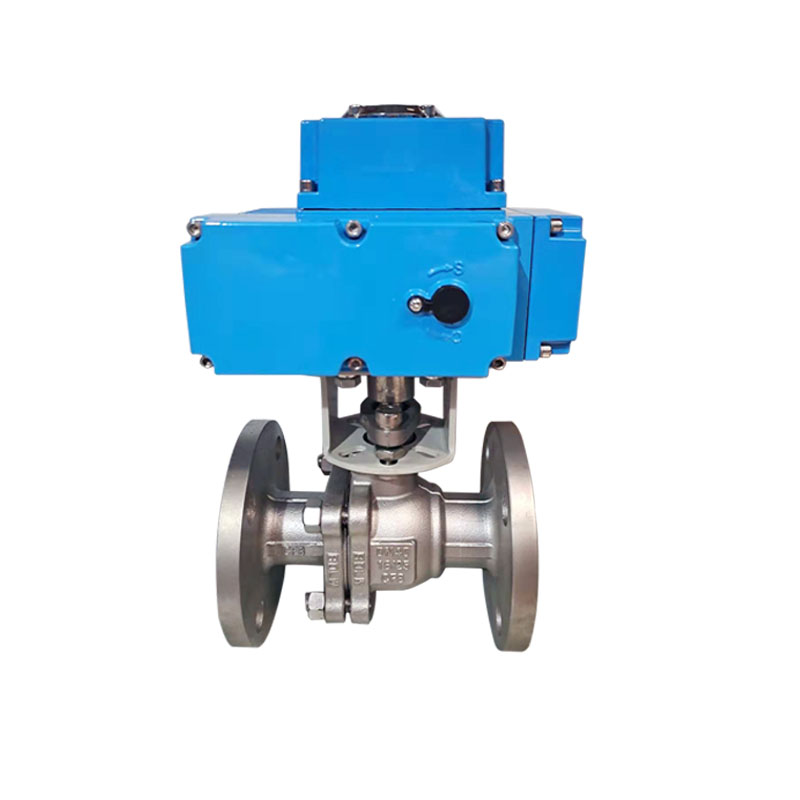 新品电动法兰球阀Q941F-16P不锈钢开关调节耐高温蒸汽阀门dn50 80