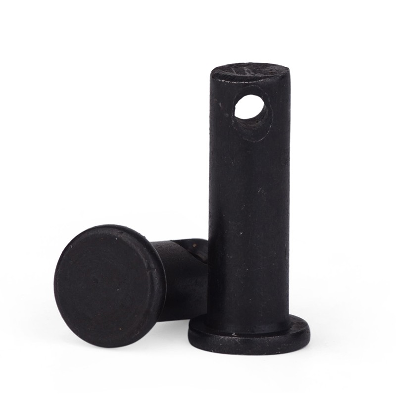 45钢淬火销轴GB882平p头带孔销 销钉 b型销轴 T型销钉M6M8M10M12