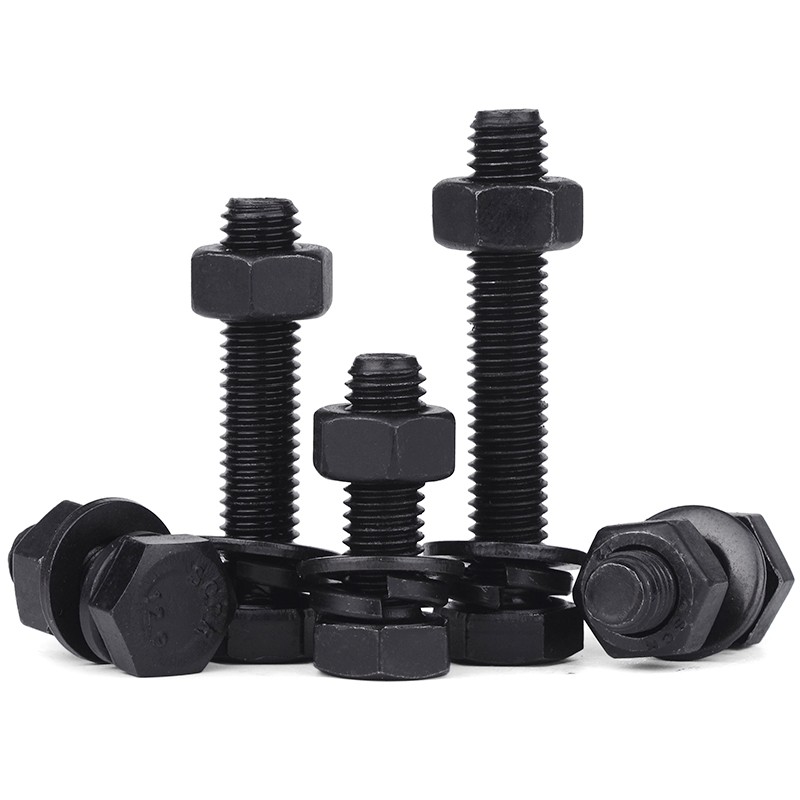 12.9级外六角螺丝螺帽套装高强度螺栓螺母大全m10m1N2m16m20m24m3