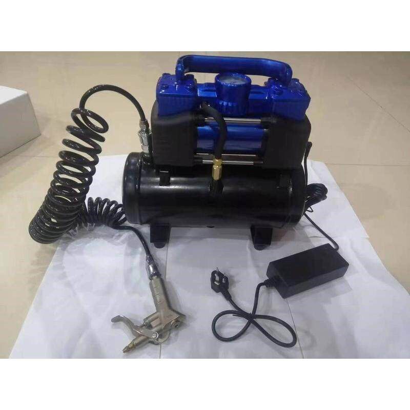 12v车载充气泵带储气罐 车用高压小型迷你空压机220v家用电动打气