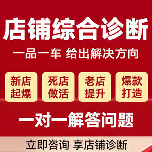 淘宝天猫店铺直通车诊断店铺代建直通车推广计划远程语音一对一