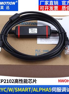 用于富士RYC/W/SMART/ALPHA5伺服调试电缆下载通讯数据线NWOH-CNV