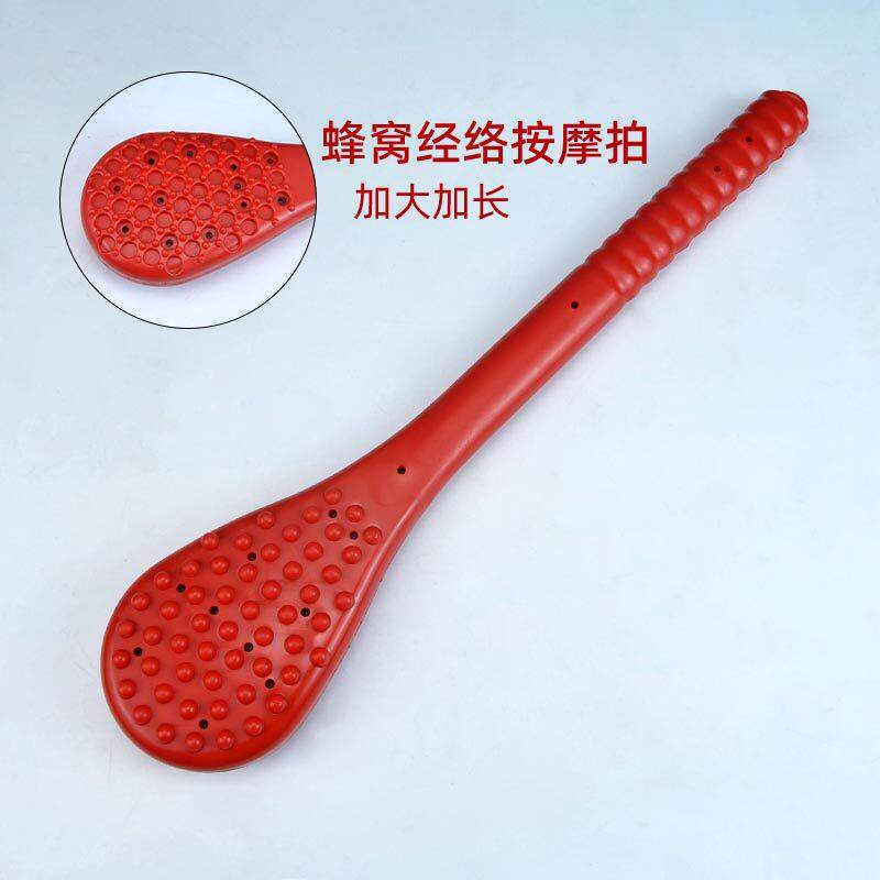 加重加厚硅胶按摩锤加长经络拍痧板保健捶背老人经络敲打棒穴位拍