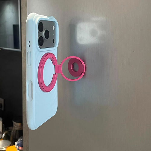 磁吸手机支架双环双面指环扣金属360度旋转折叠桌面平板追剧神器