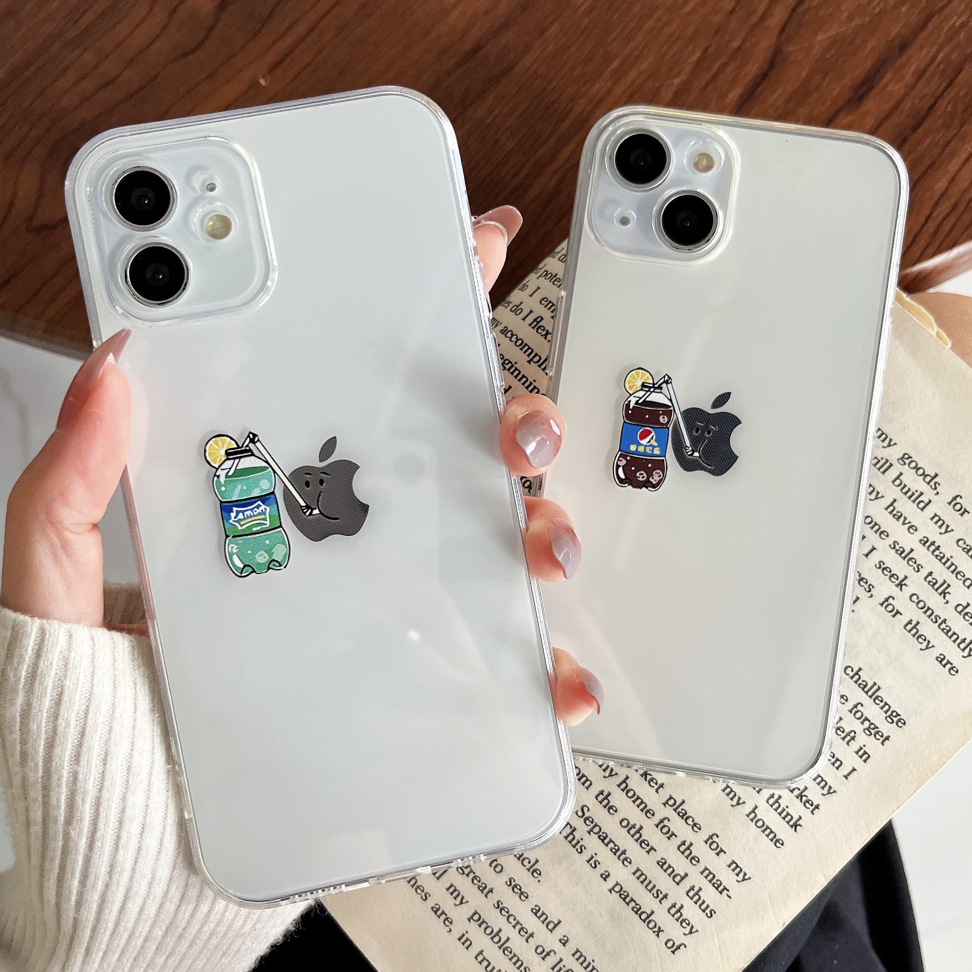 苹果iphone硅胶创意透明直边软壳