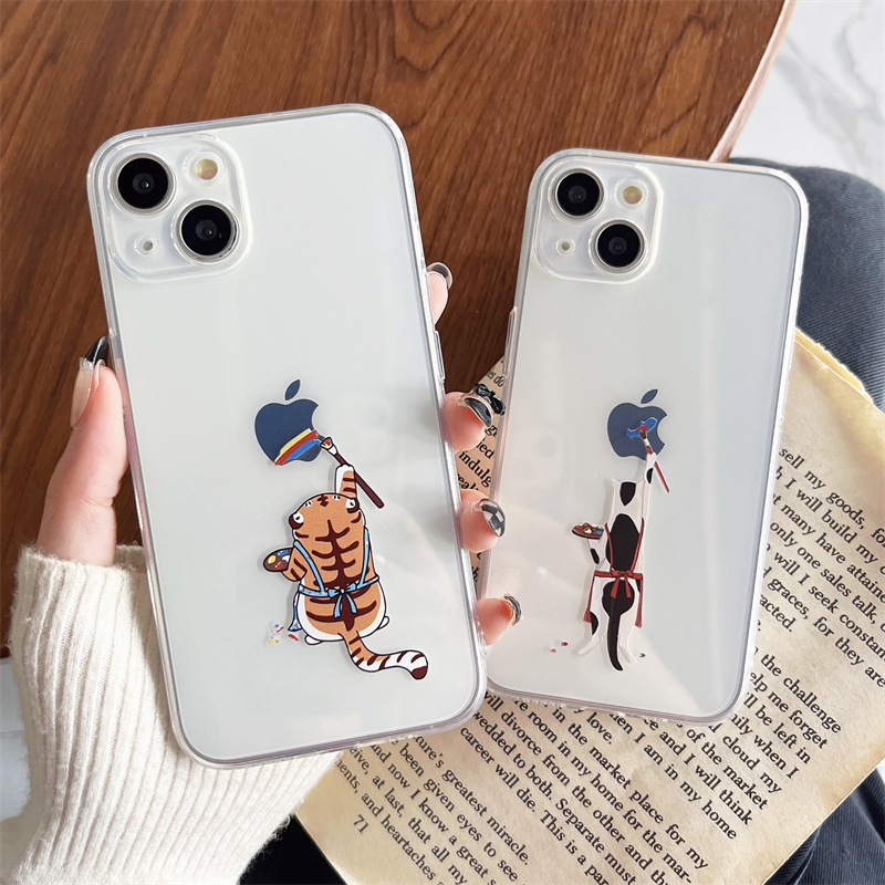 苹果iPhone硅胶卡通创意透明软壳