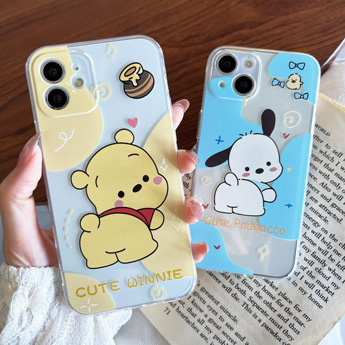 苹果iphone硅胶卡通情侣透明软壳