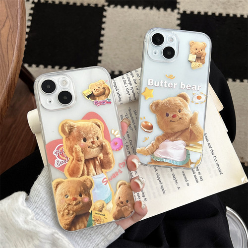 苹果iphone硅胶卡通全包透明软壳