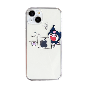 卡通库洛米创意美乐蒂适用苹果11promax手机壳iphone12mini新款se3透明软15防摔外壳女8plus/14硅胶13pro可爱