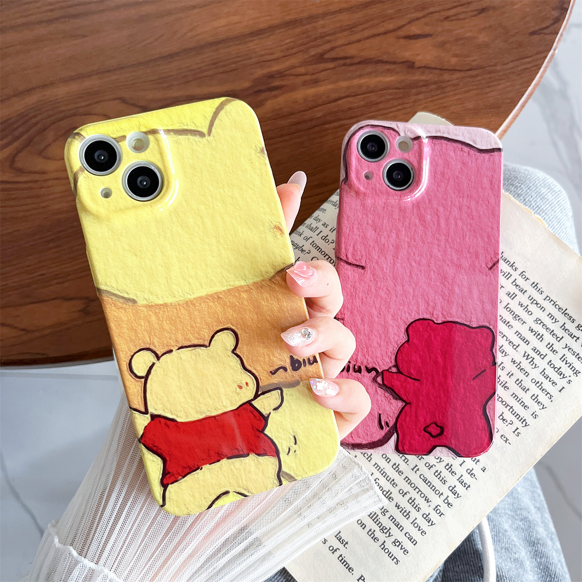 苹果iPhone菲林壳卡通情侣防摔