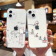 创意可爱猫咪抓苹果适用iphone13手机壳苹果12透明外壳16max女8plus防摔壳6s保护套11promax硅胶软15全包薄14