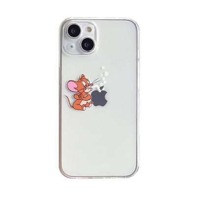 苹果iPhone硅胶卡通情侣猫和老鼠