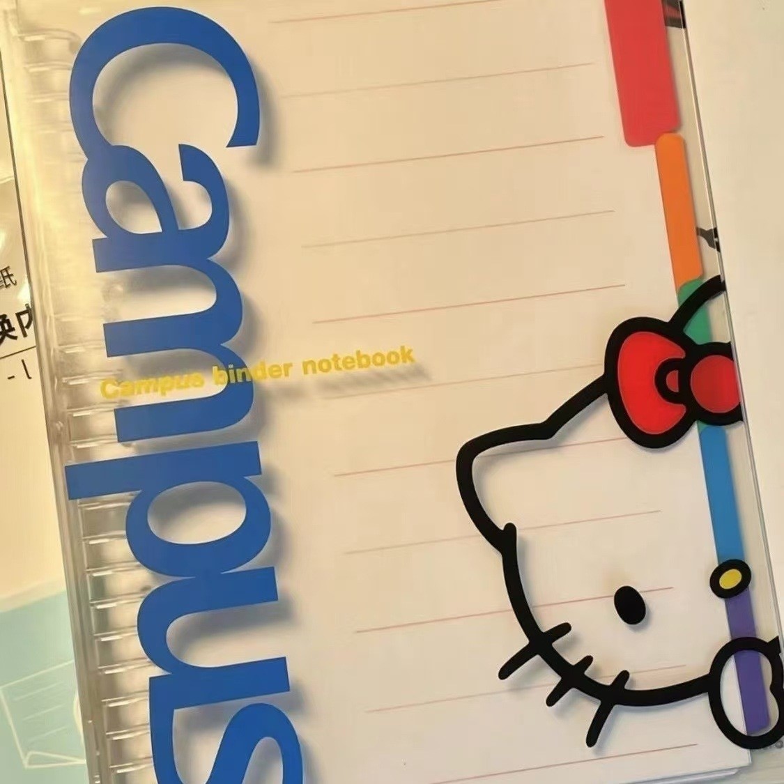 小红书同款国誉hellokitty联名活页本学生高颜值B5封面防水笔记本